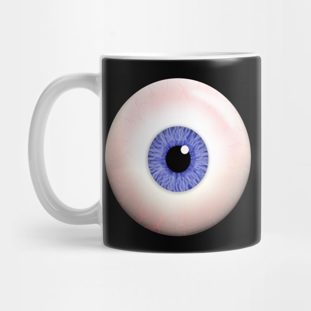 Weird Staring Bloodshot Human Hovering Eyeball by LittleBean